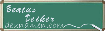 Beatus Deiker Visitenkarte